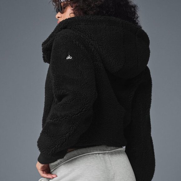 ALO Yoga Jackets & Blazers - Alo Yoga Foxy Sherpa Jacket Black